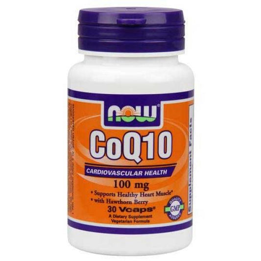 Now Foods CoQ10 100 mg with Hawthorn Berry - Συμπλήρωμα Διατροφής 30 κάψουλες